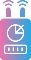 Device Glyph Gradient Icon Design vector