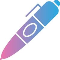 Pen Glyph Gradient Icon Design vector