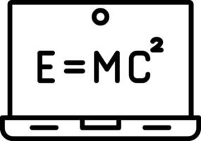 ecuación línea icono diseño vector