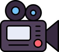 Camera Line Filled Icon vector