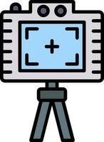 Photo Line Filled Icon vector