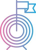 Goals Line Gradient Icon Design vector