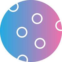 Moon Glyph Gradient Icon Design vector