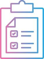 Passed Line Gradient Icon Design vector