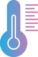 Thermometer Glyph Gradient Icon Design vector