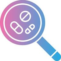 Search For Drugs Glyph Gradient Icon Design vector