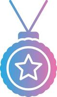 Medal Glyph Gradient Icon Design vector