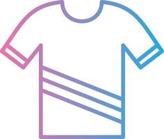 camisa línea degradado icono diseño vector