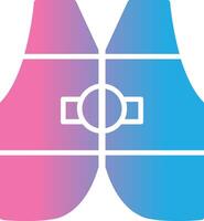 Life Jacket Glyph Gradient Icon Design vector