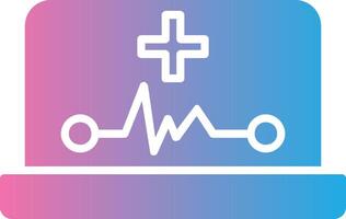 Ehealth Glyph Gradient Icon Design vector