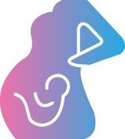 Obstetrics Glyph Gradient Icon Design vector