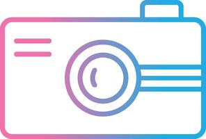 Digital Camera Line Gradient Icon Design vector