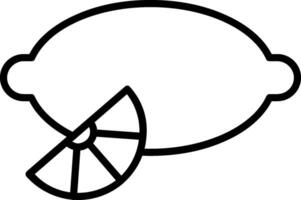 Lemon Line Icon Design vector