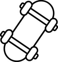 Skateboard Line Icon Design vector
