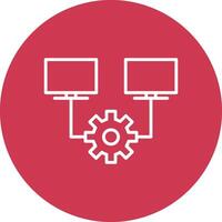 Multitask Line Multi Circle Icon vector