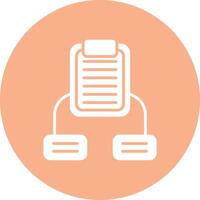 Tasks Glyph Multi Circle Icon vector