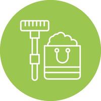 Cleaning Line Multi Circle Icon vector