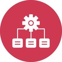 Tasks Glyph Multi Circle Icon vector