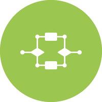Algorithm Glyph Multi Circle Icon vector