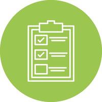 Checklist Line Multi Circle Icon vector