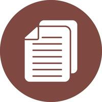 File Glyph Multi Circle Icon vector