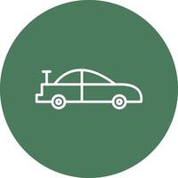 Car Line Multi Circle Icon vector