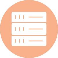 Database Glyph Multi Circle Icon vector