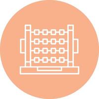 Abacus Line Multi Circle Icon vector