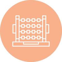 Abacus Line Multi Circle Icon vector