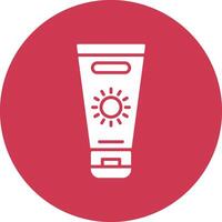 Sun Cream Glyph Multi Circle Icon vector