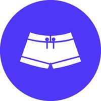 Swimming pants Glyph Multi Circle Icon vector