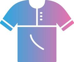 Shirt Glyph Gradient Icon Design vector