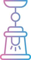 Lamp Line Gradient Icon Design vector