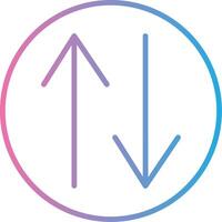 Swap Line Gradient Icon Design vector