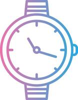 Watch Line Gradient Icon Design vector