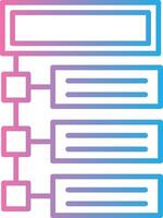 Program Line Gradient Icon Design vector