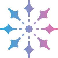 Firework Glyph Gradient Icon Design vector