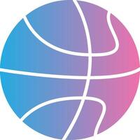 Basketball Glyph Gradient Icon Design vector