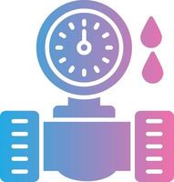 Water Meter Glyph Gradient Icon Design vector