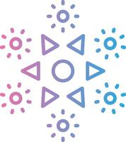 Firework Line Gradient Icon Design vector