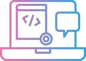Demo Line Gradient Icon Design vector