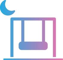 Swing Glyph Gradient Icon Design vector