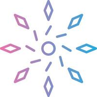 Firework Line Gradient Icon Design vector