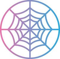 Spider Web Line Gradient Icon Design vector