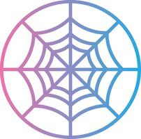 Spider Web Line Gradient Icon Design vector