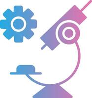 Microscope Glyph Gradient Icon Design vector