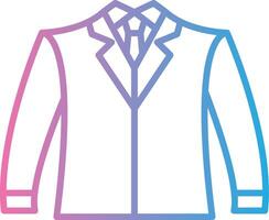 Suit Line Gradient Icon Design vector