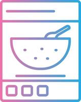 Cereals Line Gradient Icon Design vector