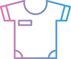 camisa línea degradado icono diseño vector