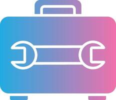 Toolbox Glyph Gradient Icon Design vector